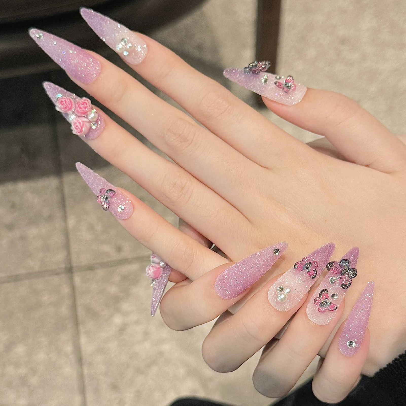 10pcs Long Stiletto Handmade F - Resin Craft Material 리뷰 및 가격