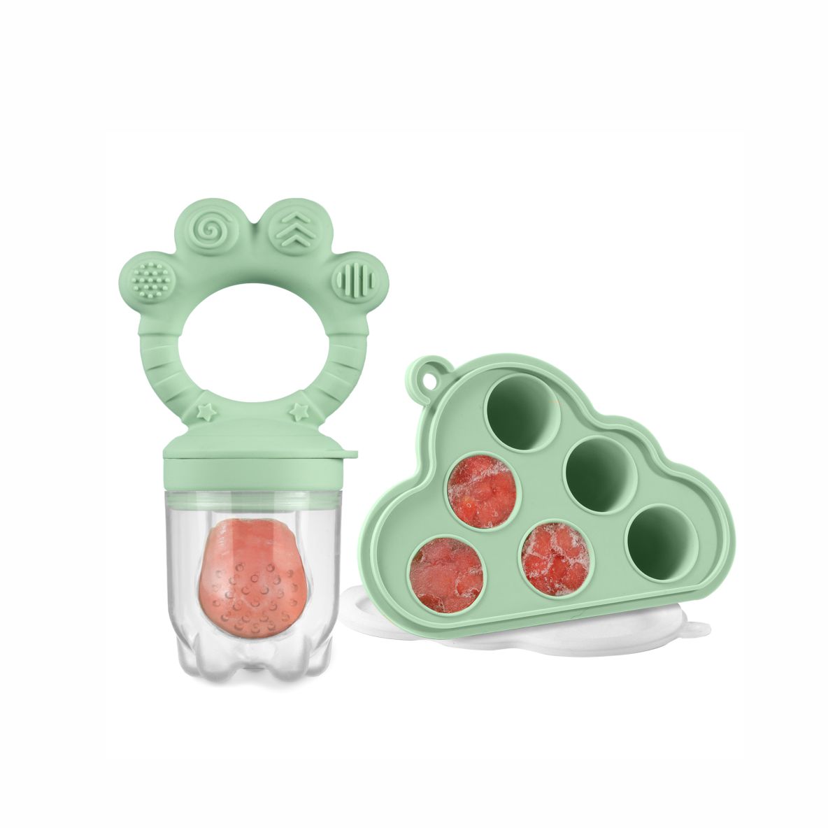 Baby Fruit Food Feeder & Freez - Silicone Mold Tray 리뷰 및 가격