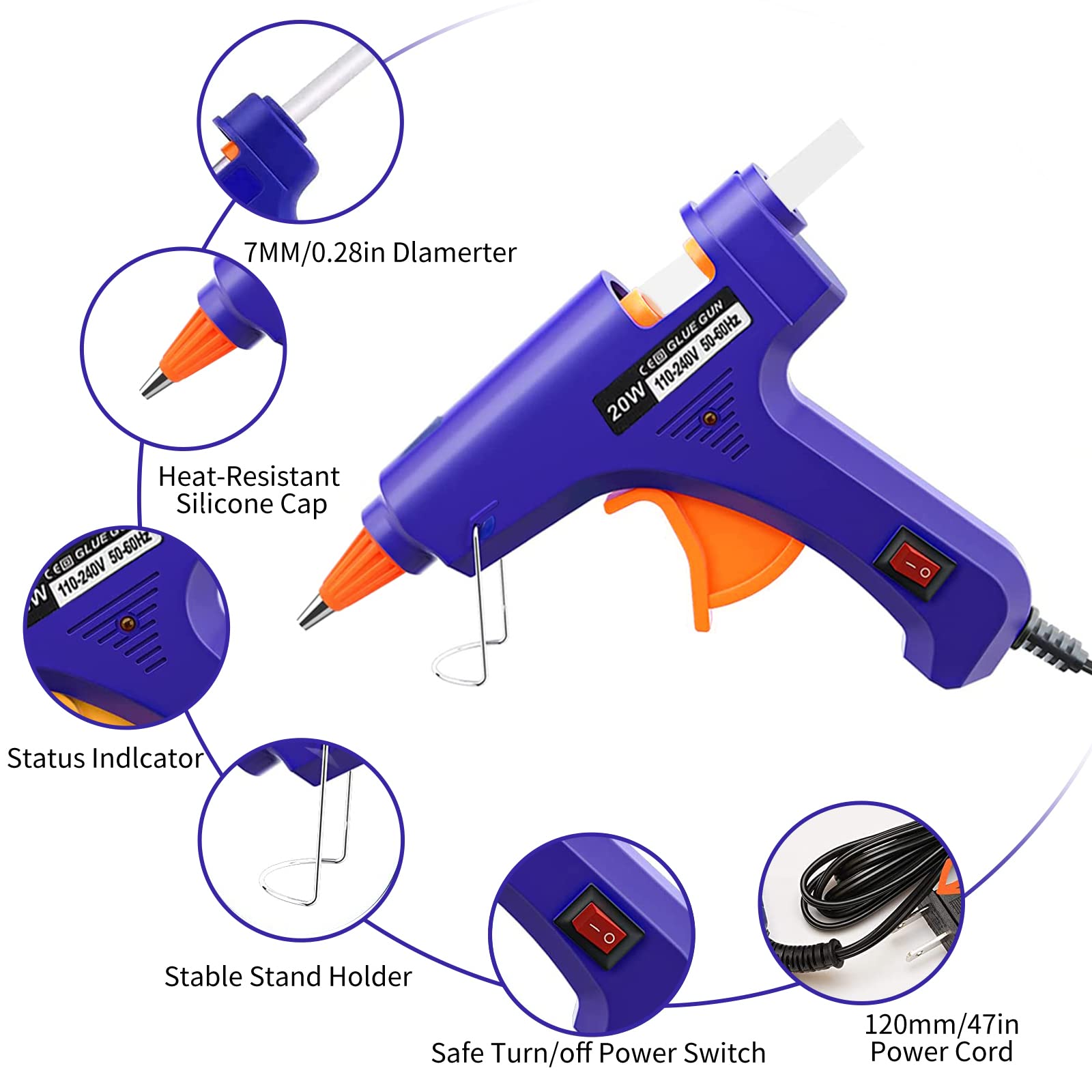 20W Hot Melt Glue Gun Househol - Heat Gun Small 리뷰 및 가격