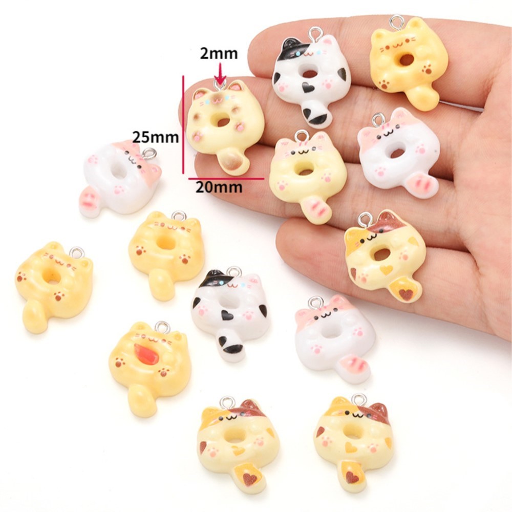 10Pcs Kawaii Cartoon Cat Resin - Resin Crafts 리뷰 및 가격