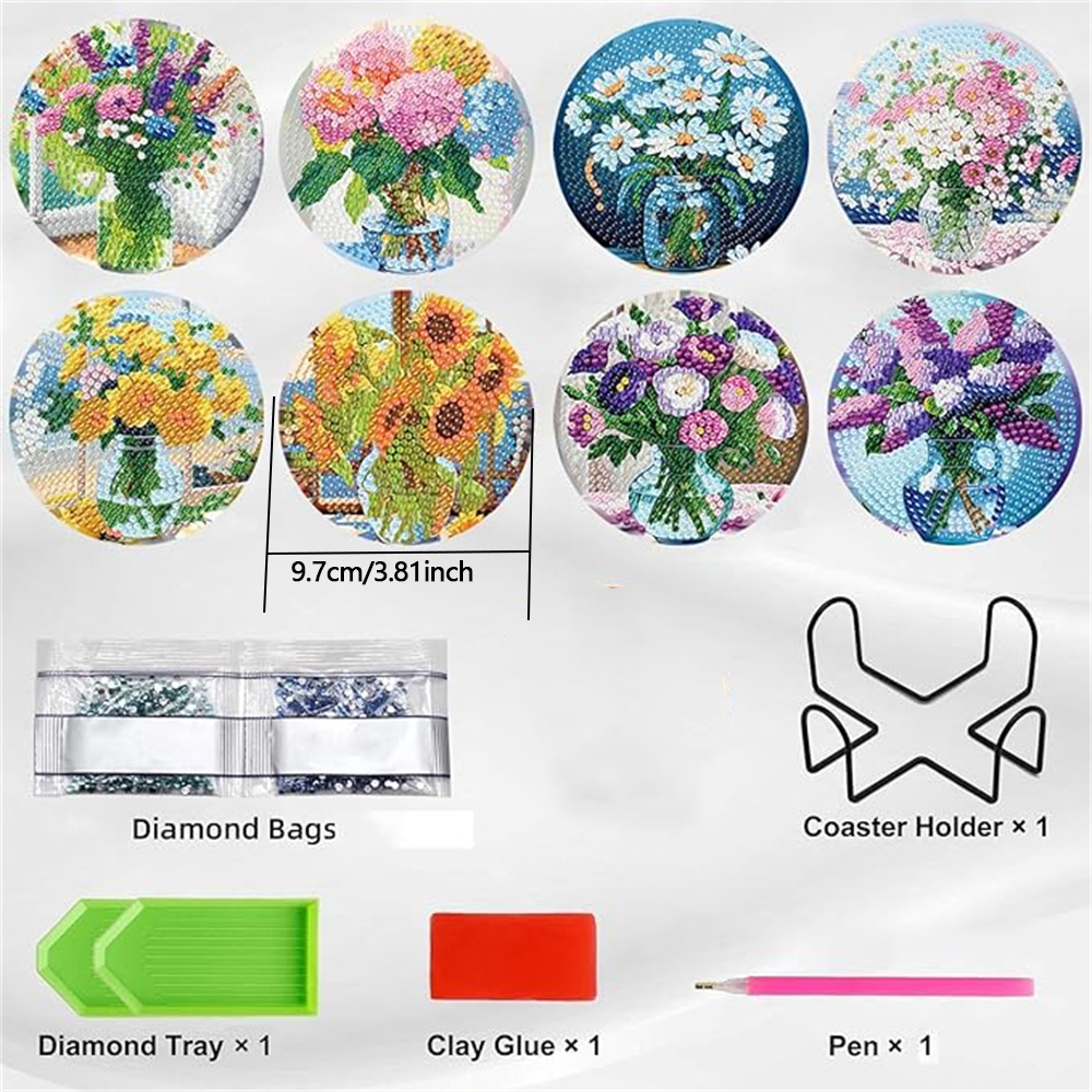 8-piece set of diamond paintin - Resin Craft Kit 리뷰 및 가격