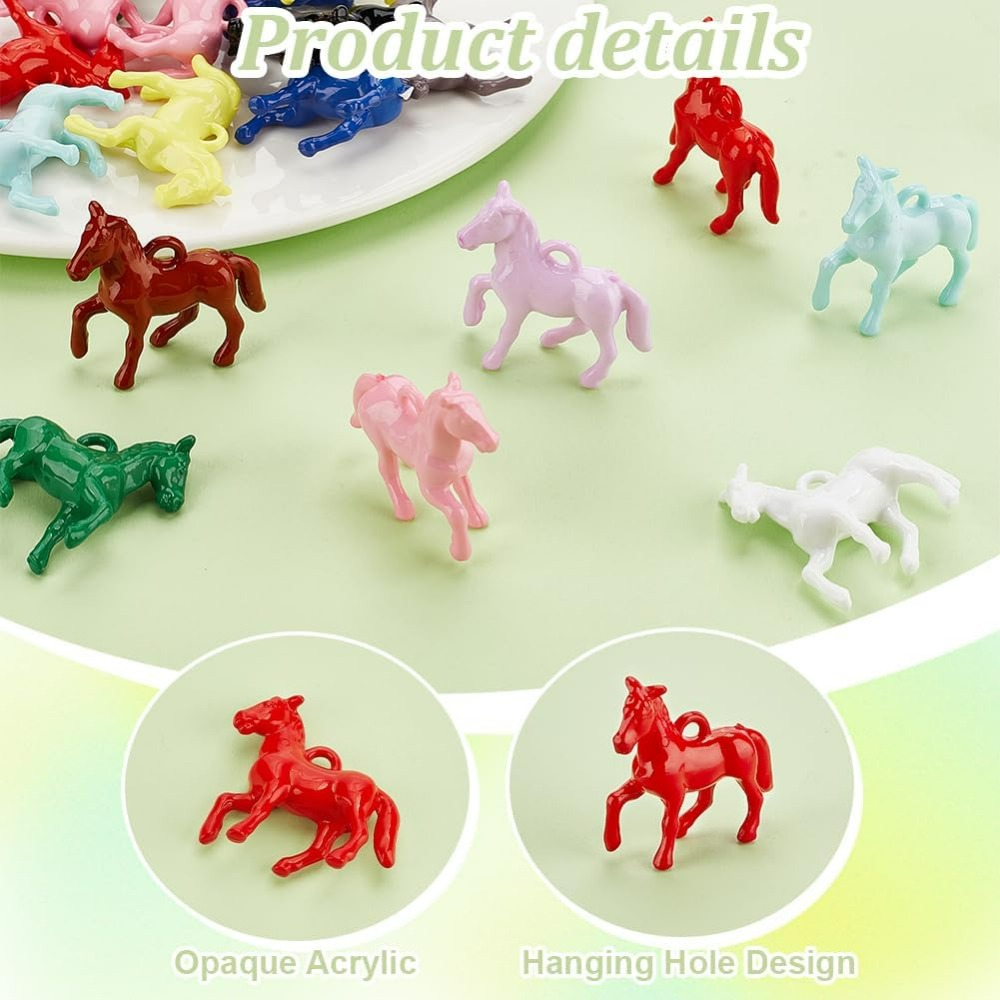 48pcs Opaque Acrylic Pendants  - Resin Crafts 리뷰 및 가격