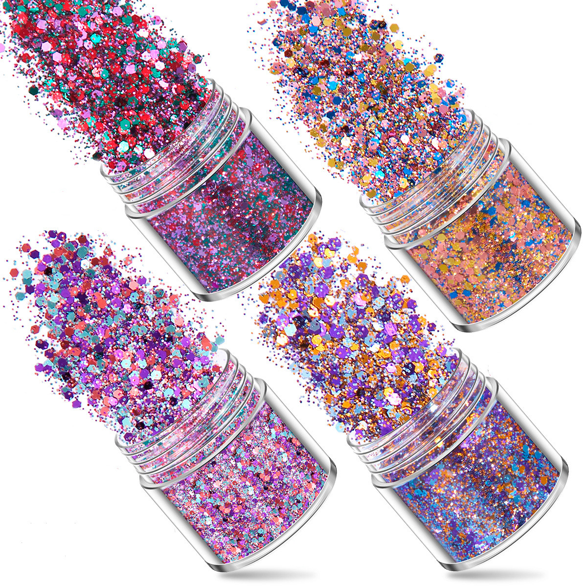 SNASAN 4Pcs Color Superfine Gl - Gold Foil Flakes 리뷰 및 가격