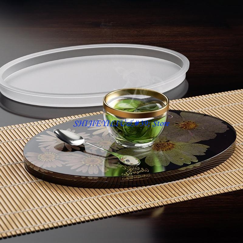 E21F Oval Mirror Mold for DIY  - Geode Mold Silicone 리뷰 및 가격