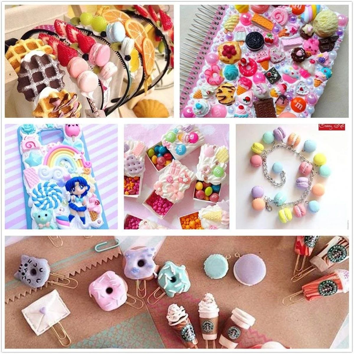 30pcs Random Candy Slime Charm - Resin Craft Material 리뷰 및 가격