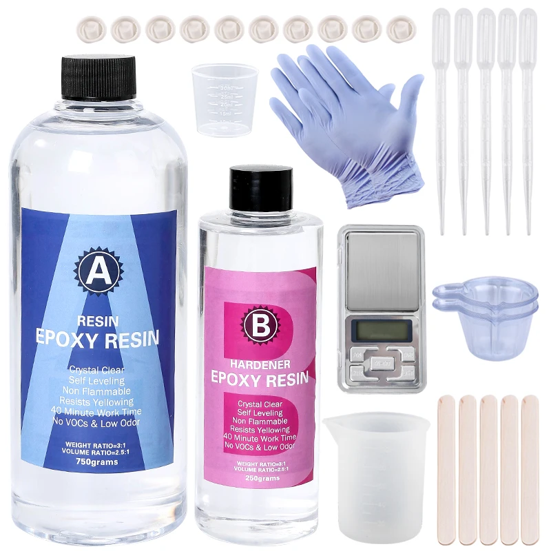 Epoxy Resin Kit Crystal Clear  - Mixing Cup Silicone 리뷰 및 가격