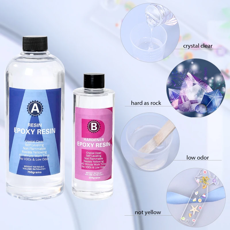 Epoxy Resin Kit Crystal Clear  - Mixing Cup Silicone 리뷰 및 가격
