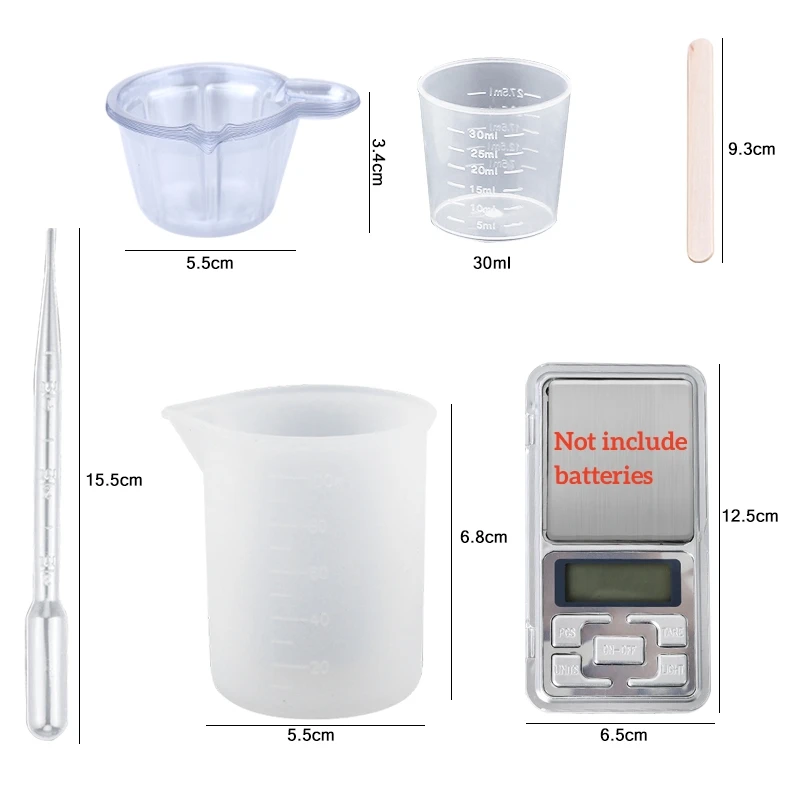 Epoxy Resin Kit Crystal Clear  - Mixing Cup Silicone 리뷰 및 가격
