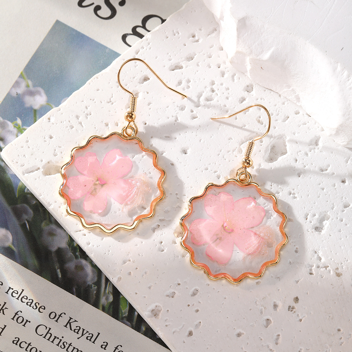 New Dried Flower Dangle Earrin - Dried Flower Bulk 리뷰 및 가격