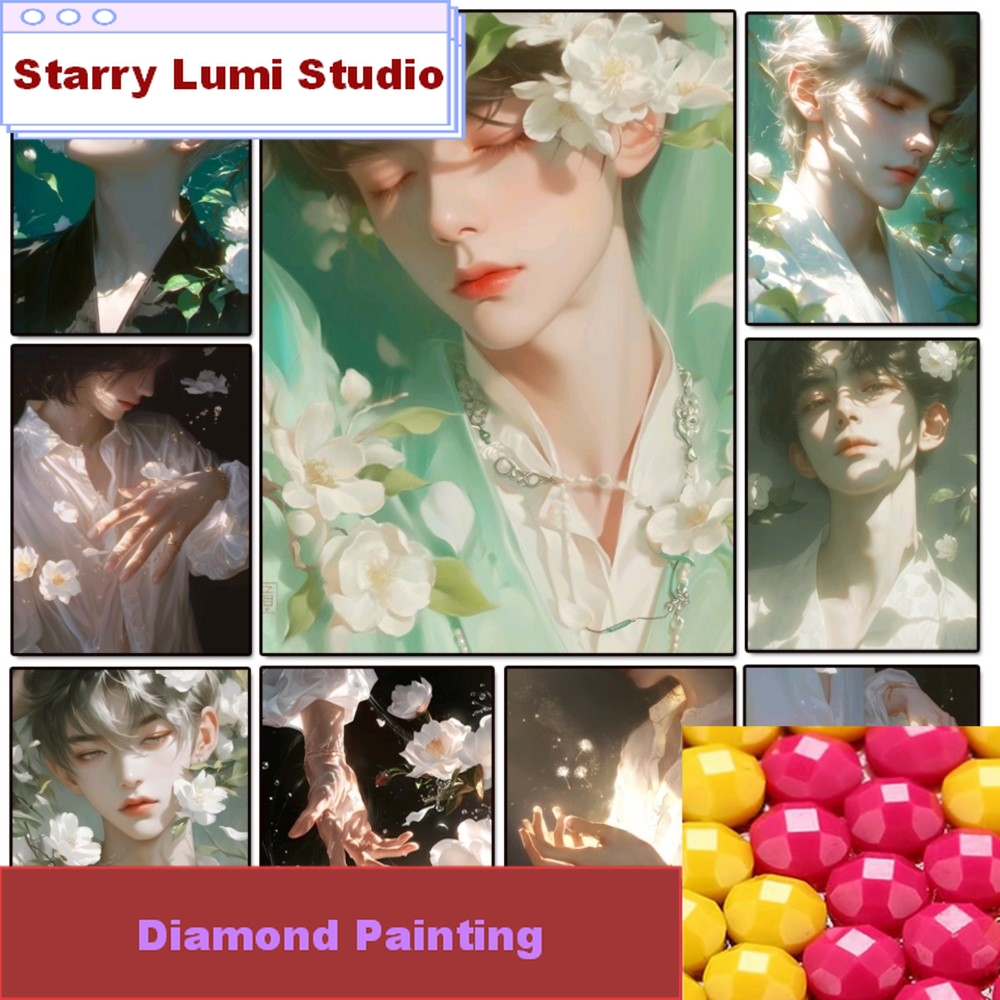 Handsome Boy 5d Diy Diamond Pa - Resin Jewelry Kit 리뷰 및 가격
