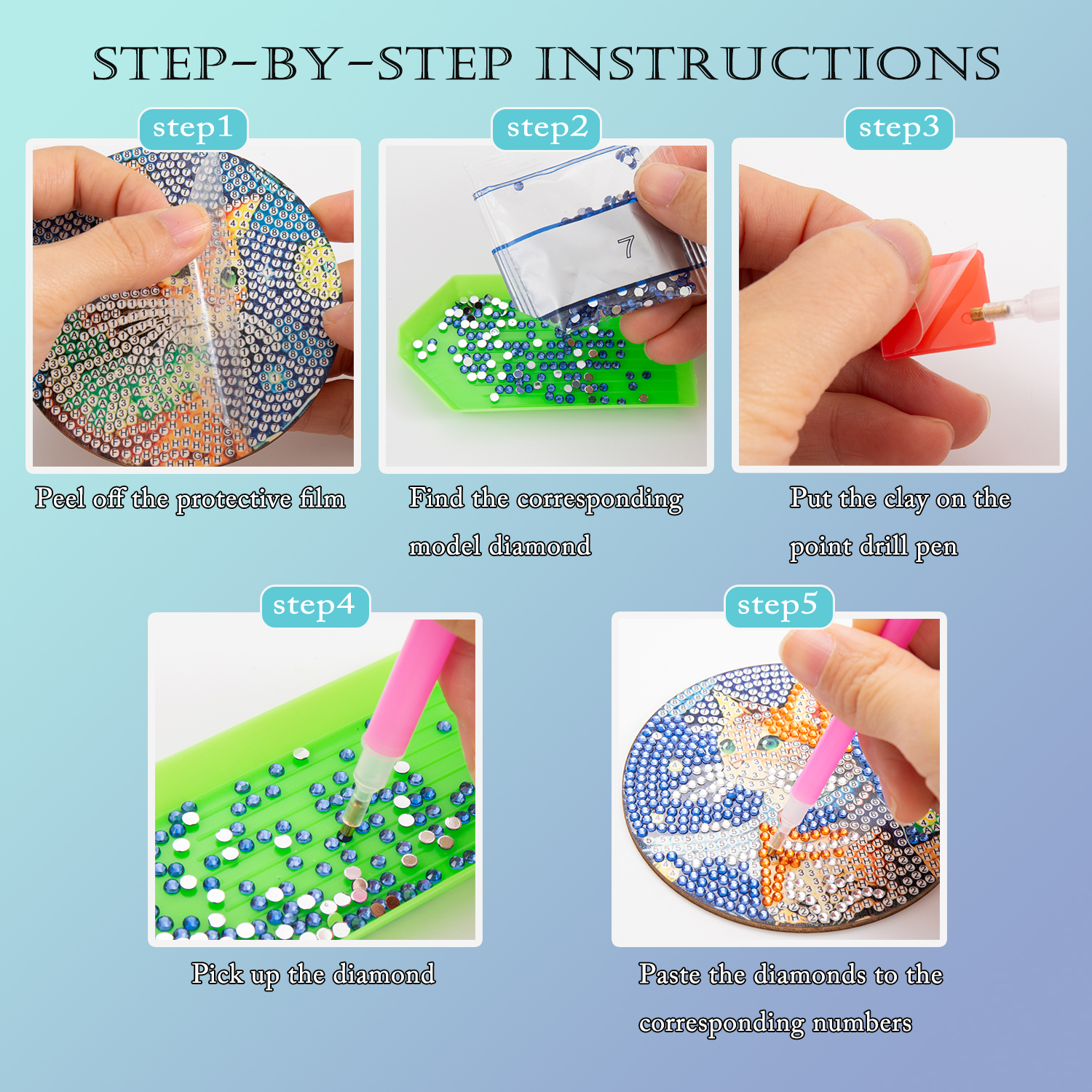 8 pieces/set of diamond painte - Resin Craft Kit 리뷰 및 가격