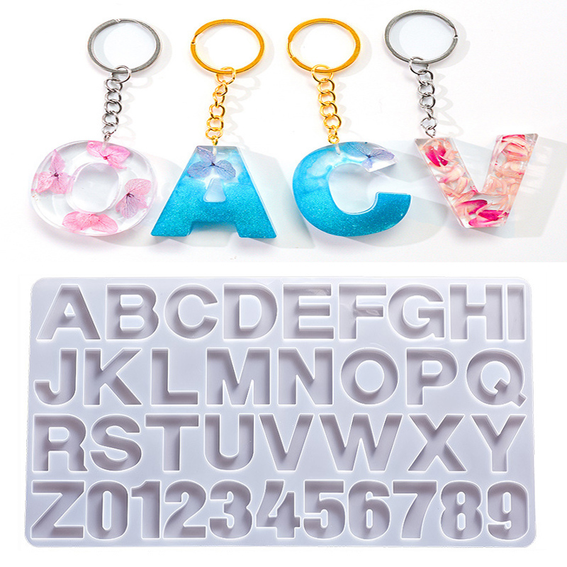 Alphabet Epoxy Resin Silicone  - Gold Foil Flakes 리뷰 및 가격
