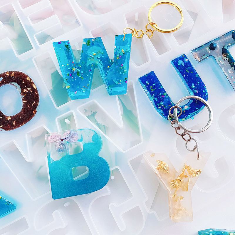 Alphabet Epoxy Resin Silicone  - Gold Foil Flakes 리뷰 및 가격