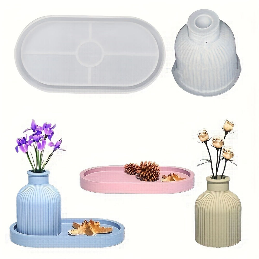 1/2pcs Vase Tray Silicone Mold - Serving Tray Mold 리뷰 및 가격
