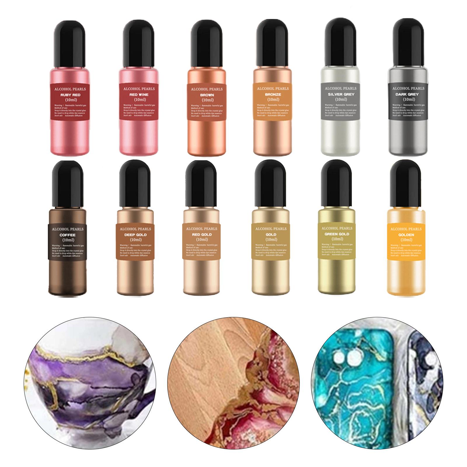 12 Bottles Metallic Alcohol In - Resin Dye Alcohol 리뷰 및 가격