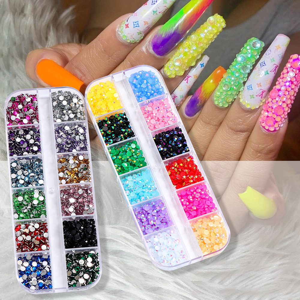 2400pcs 2mm AB Jelly Rhineston - Resin Glitter Pack 리뷰 및 가격