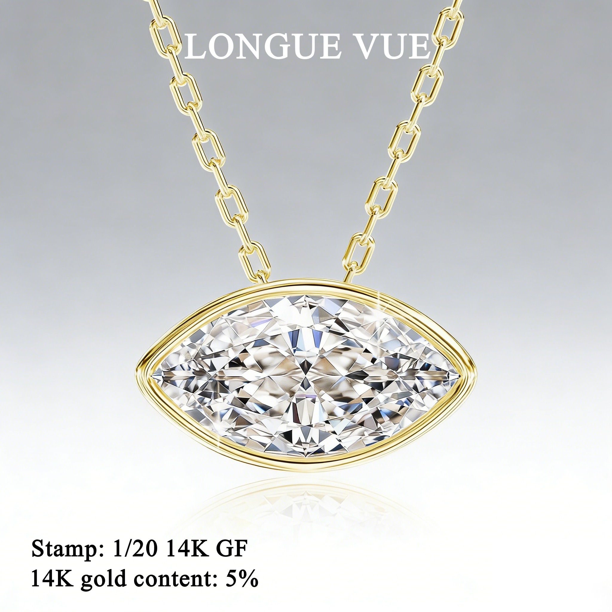 14K Gold Filled Bezel Set Marq - Bezels Set Pendant 리뷰 및 가격