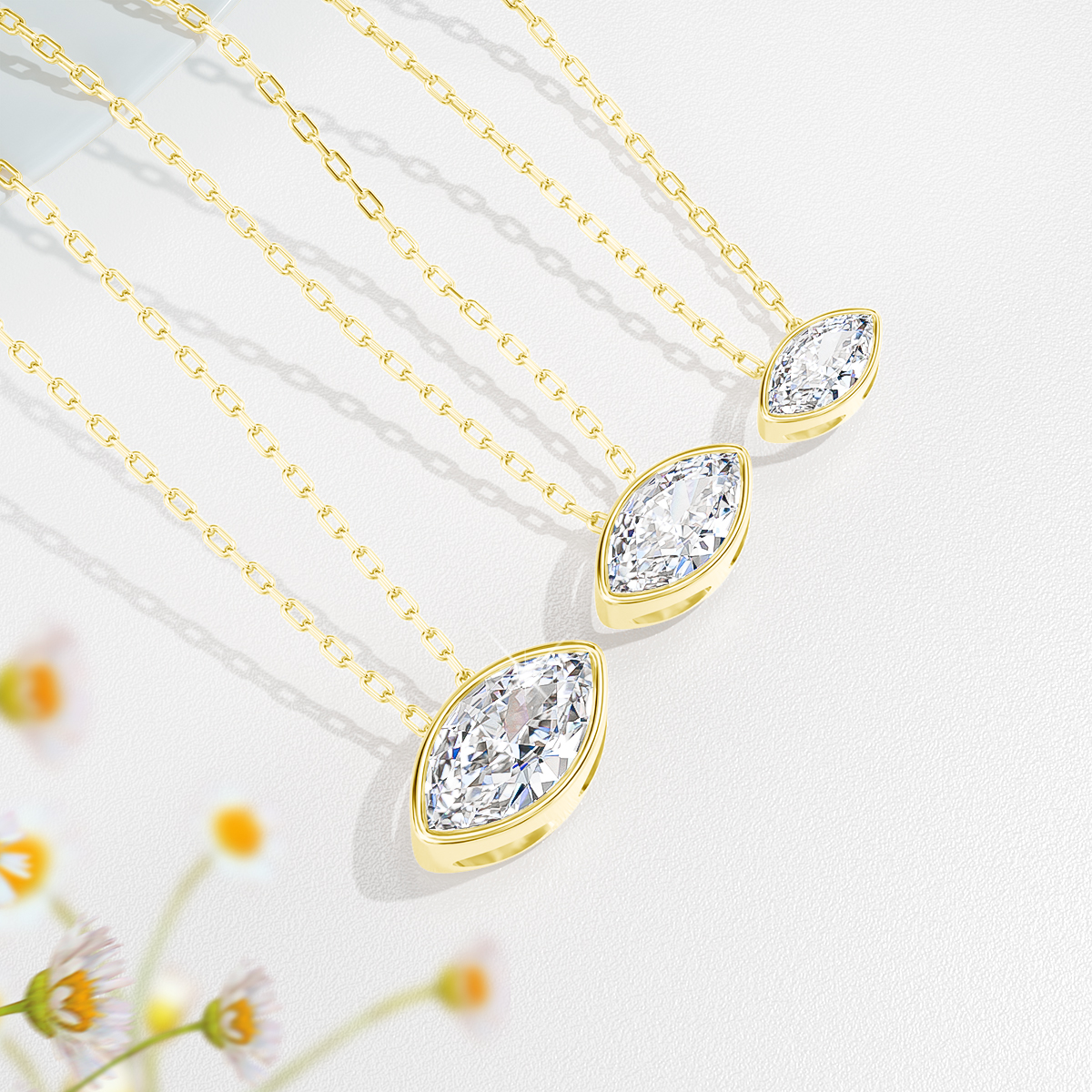 14K Gold Filled Bezel Set Marq - Bezels Set Pendant 리뷰 및 가격