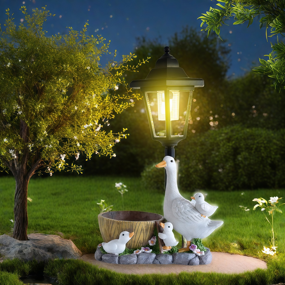 Solar Duck Night Light Garden  - Resin Craft Material 리뷰 및 가격