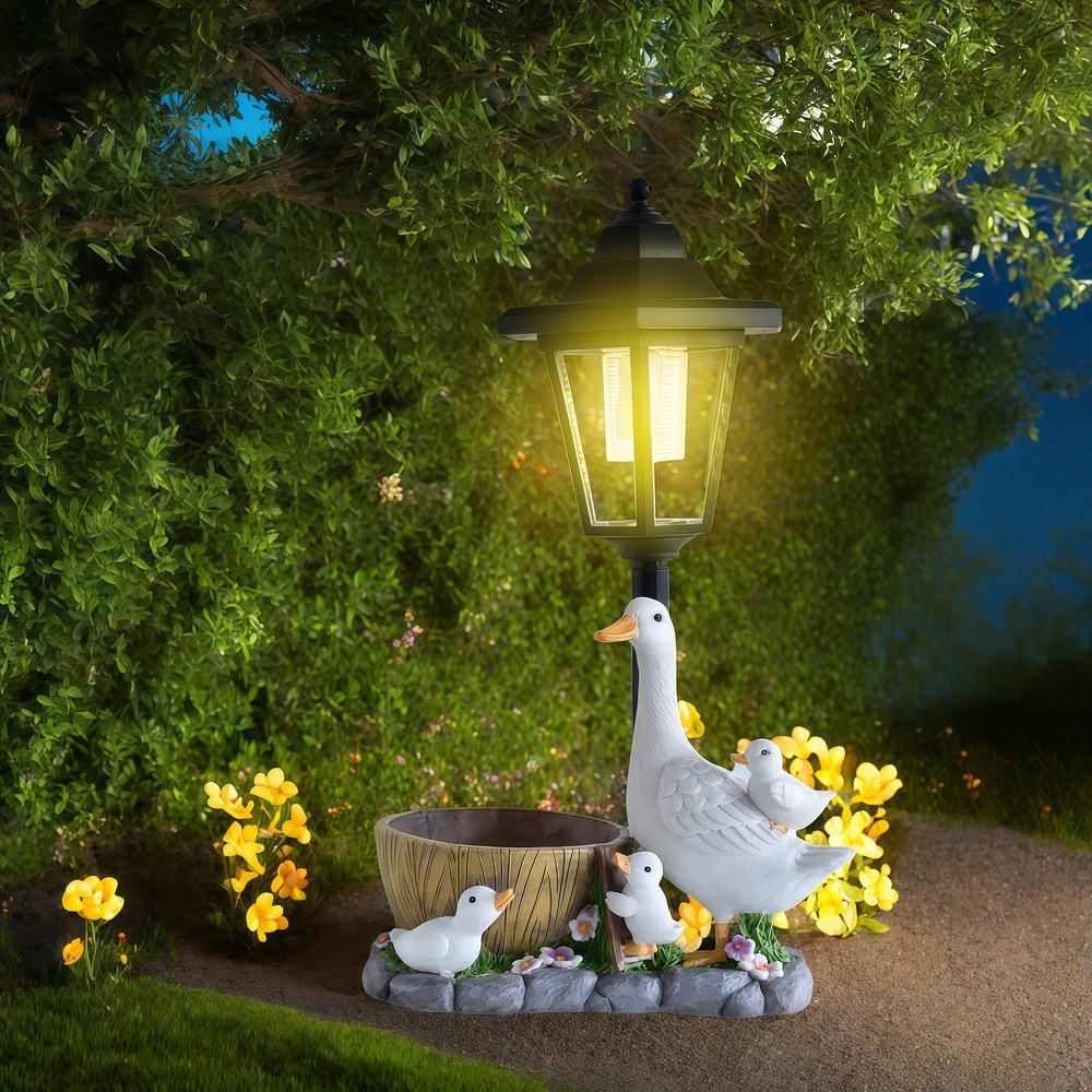 Solar Duck Night Light Garden  - Resin Craft Material 리뷰 및 가격