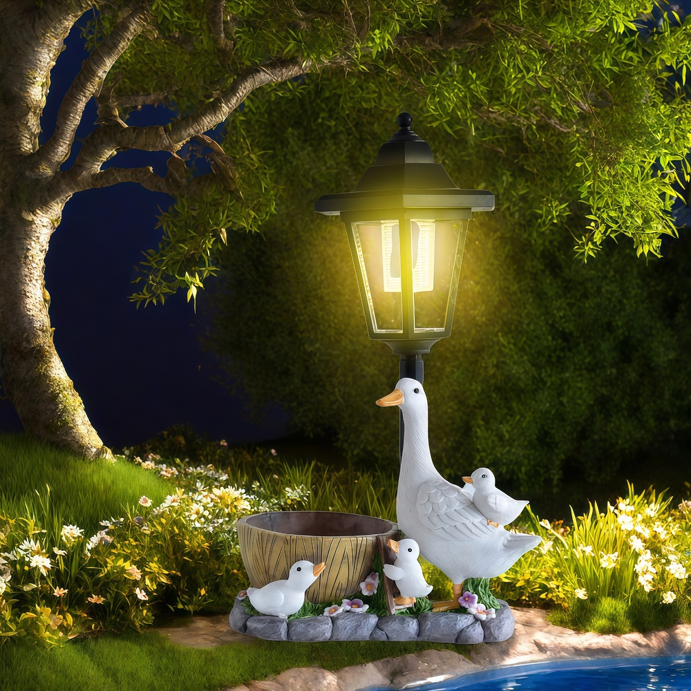Solar Duck Night Light Garden  - Resin Craft Material 리뷰 및 가격