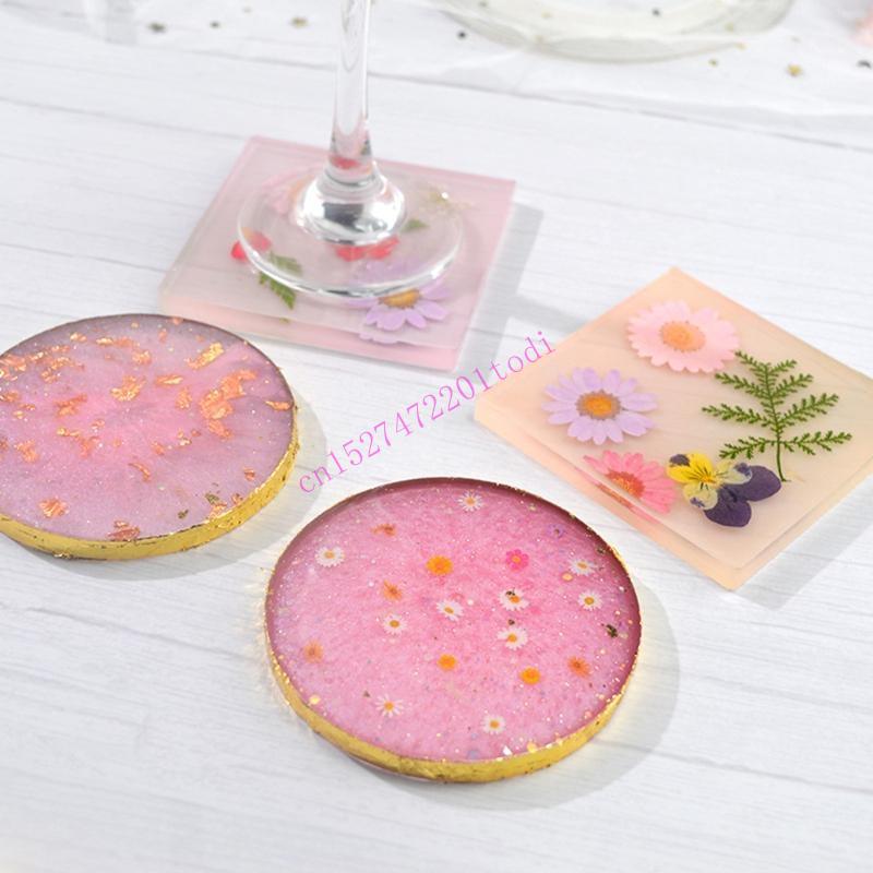 2Pcs Round Square Resin Mold G - Geode Mold Silicone 리뷰 및 가격