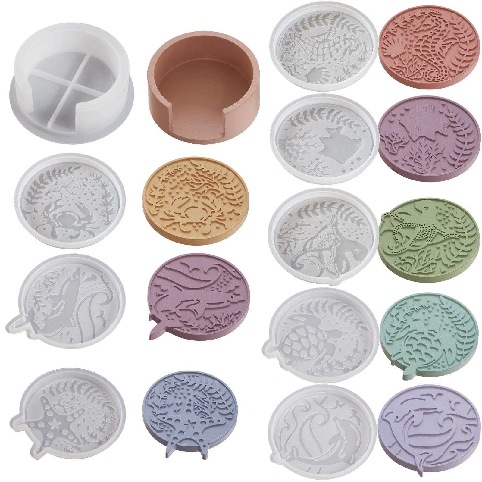 Plaster Coaster Storage Base M - Resin Ocean Wave Mold 리뷰 및 가격
