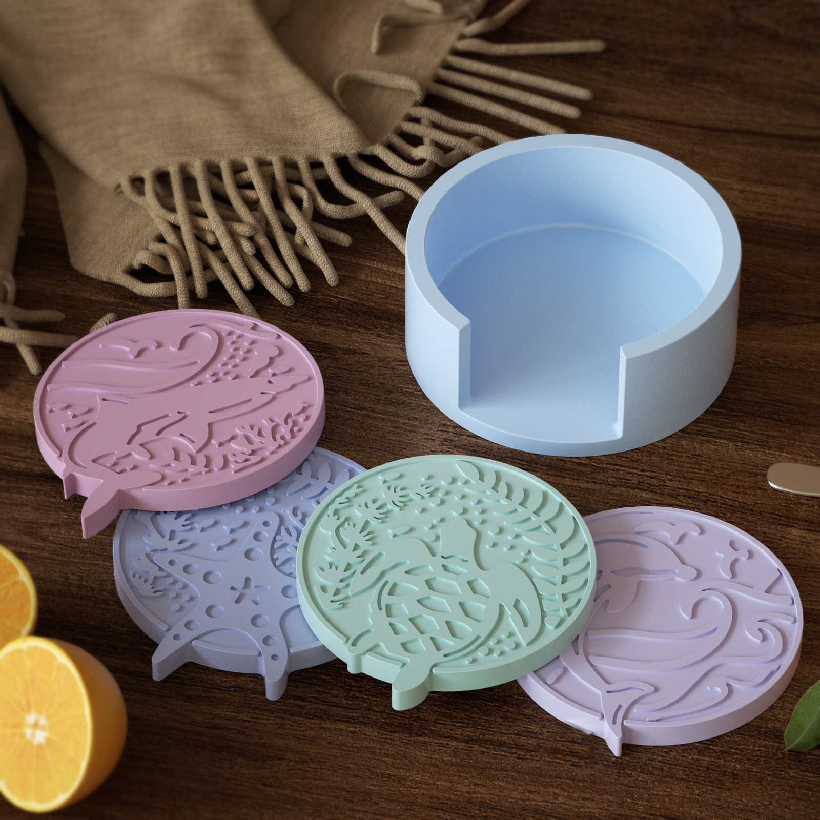 Plaster Coaster Storage Base M - Resin Ocean Wave Mold 리뷰 및 가격