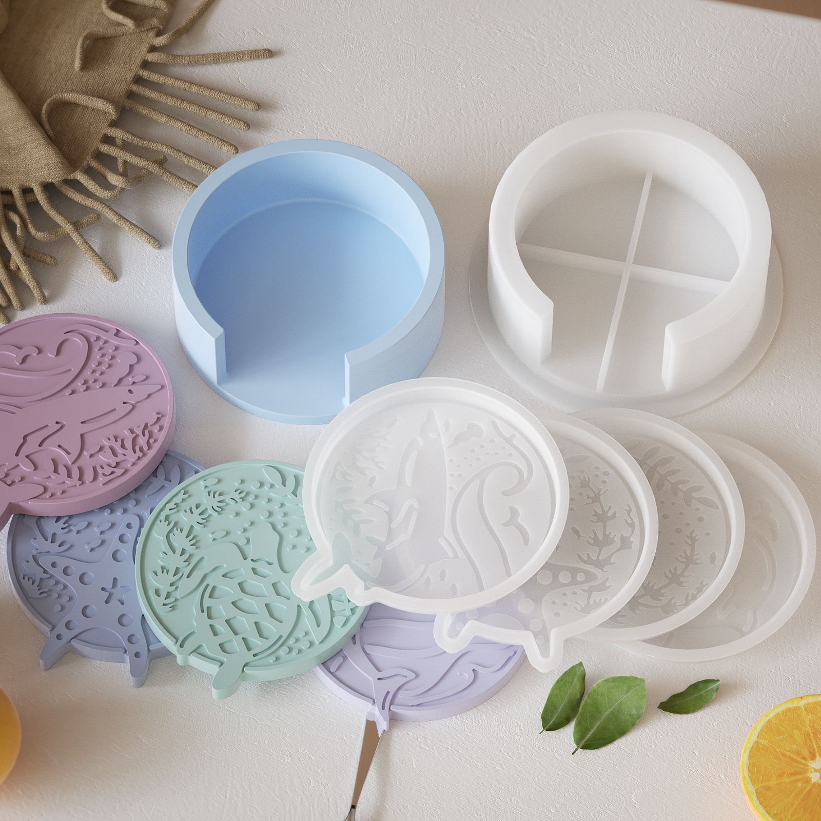 Plaster Coaster Storage Base M - Resin Ocean Wave Mold 리뷰 및 가격