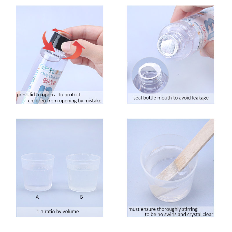 1:1 Clear Epoxy Resin Crystal  - Gold Foil Flakes 리뷰 및 가격