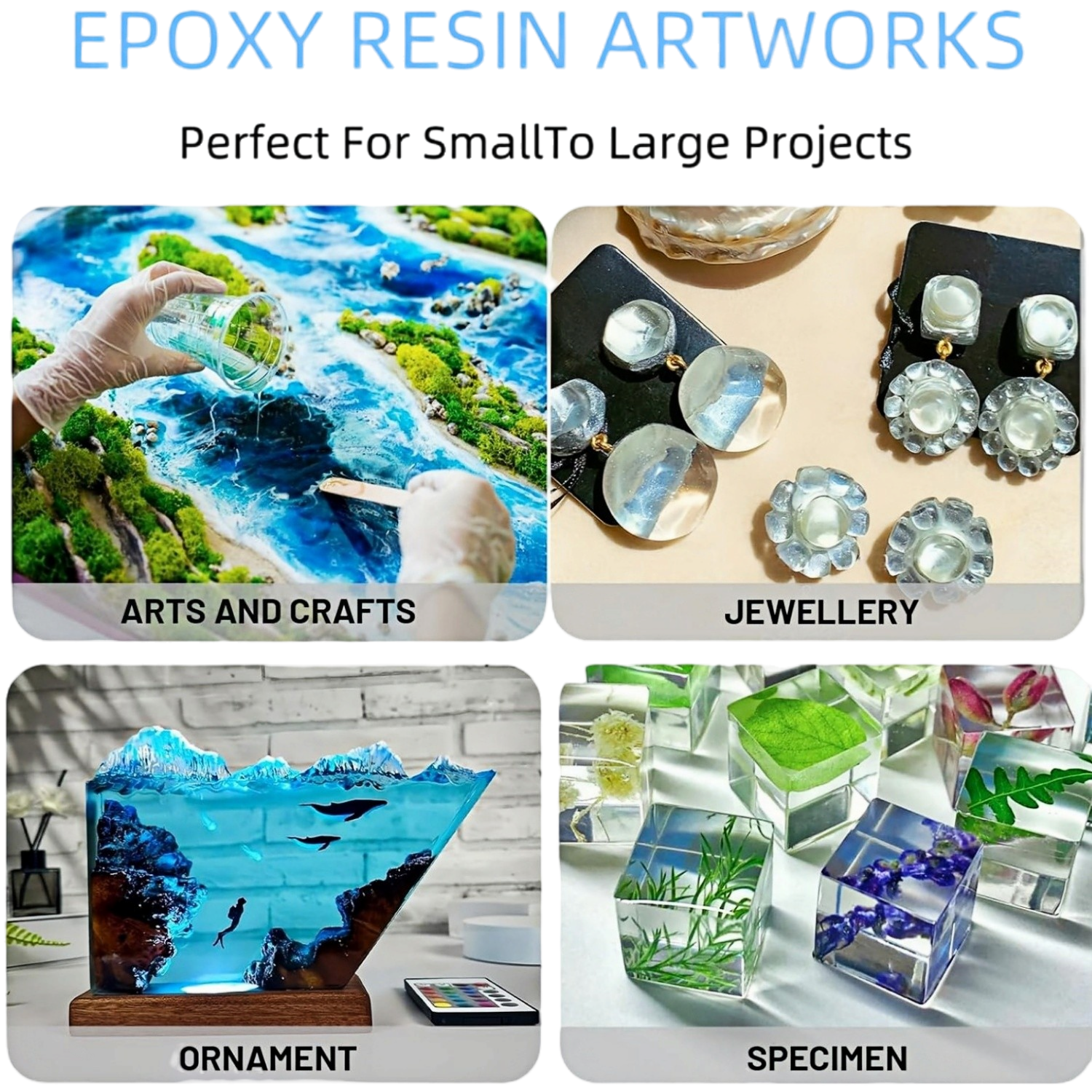 16.9oz Clear Epoxy Resin Kit C - Resin Jewelry Kit 리뷰 및 가격