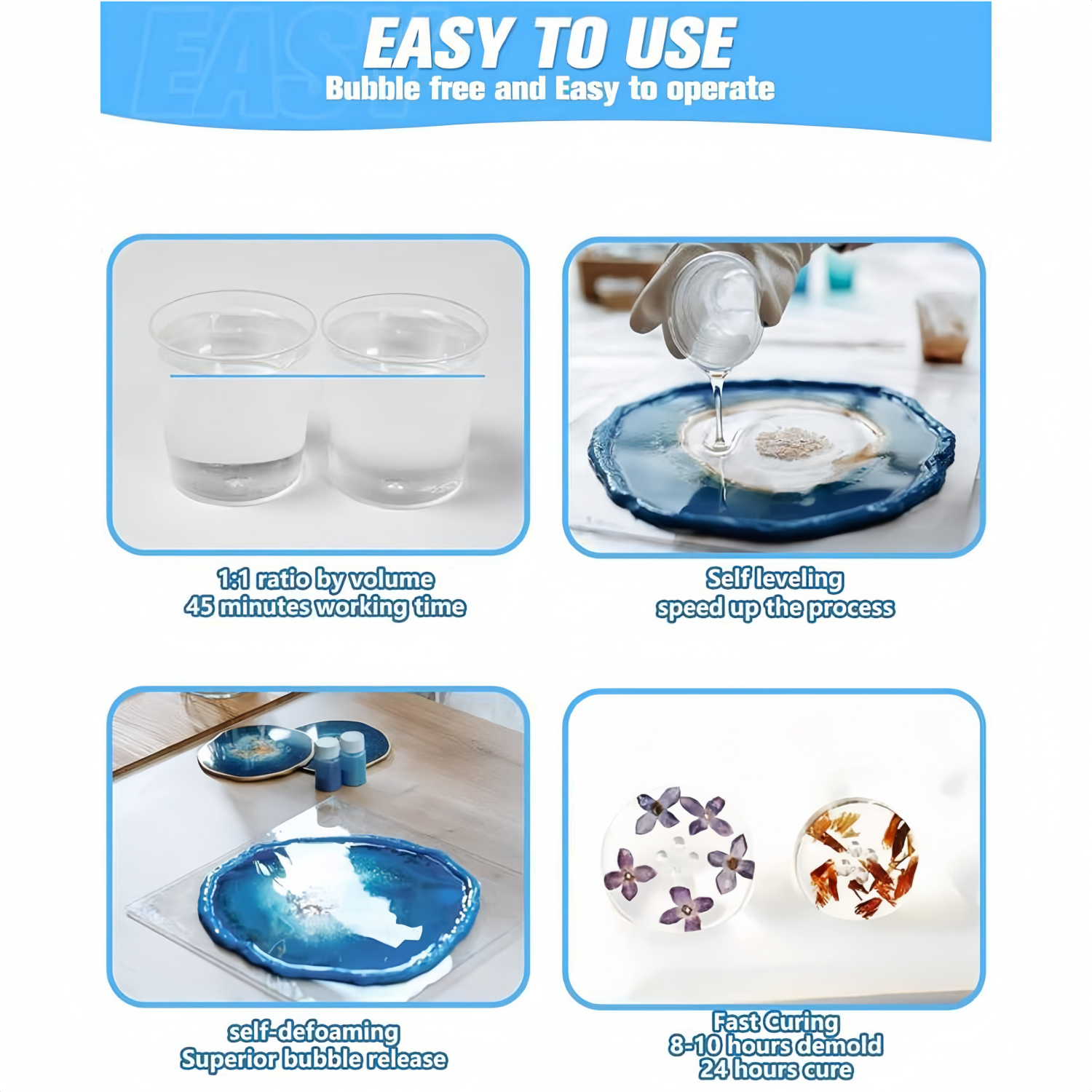 16.9oz Clear Epoxy Resin Kit C - Resin Jewelry Kit 리뷰 및 가격