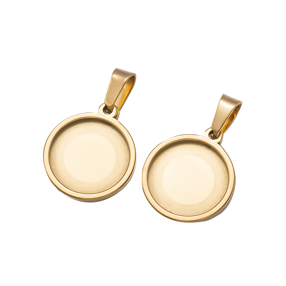 5Pcs/Lot Stainless Steel Round - Bezels Set Pendant 리뷰 및 가격