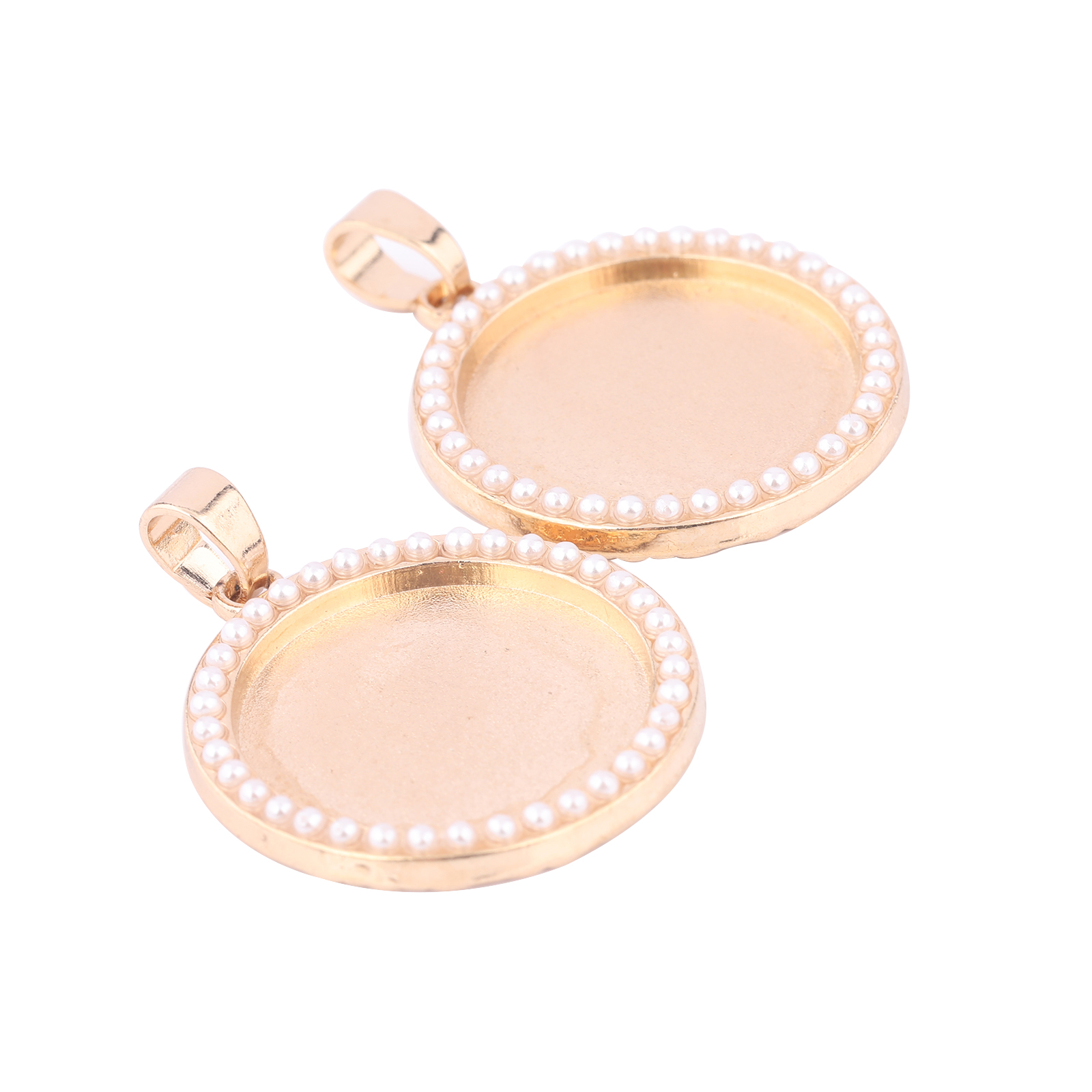 5pcs Kc Gold Pearl Cabochon Ba - Bezels Set Pendant 리뷰 및 가격