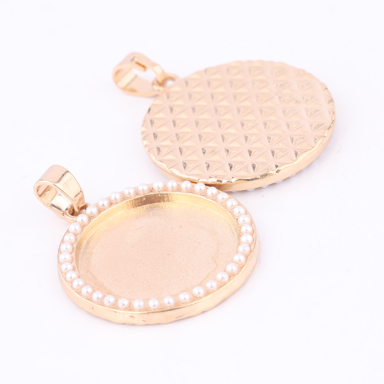5pcs Kc Gold Pearl Cabochon Ba - Bezels Set Pendant 리뷰 및 가격