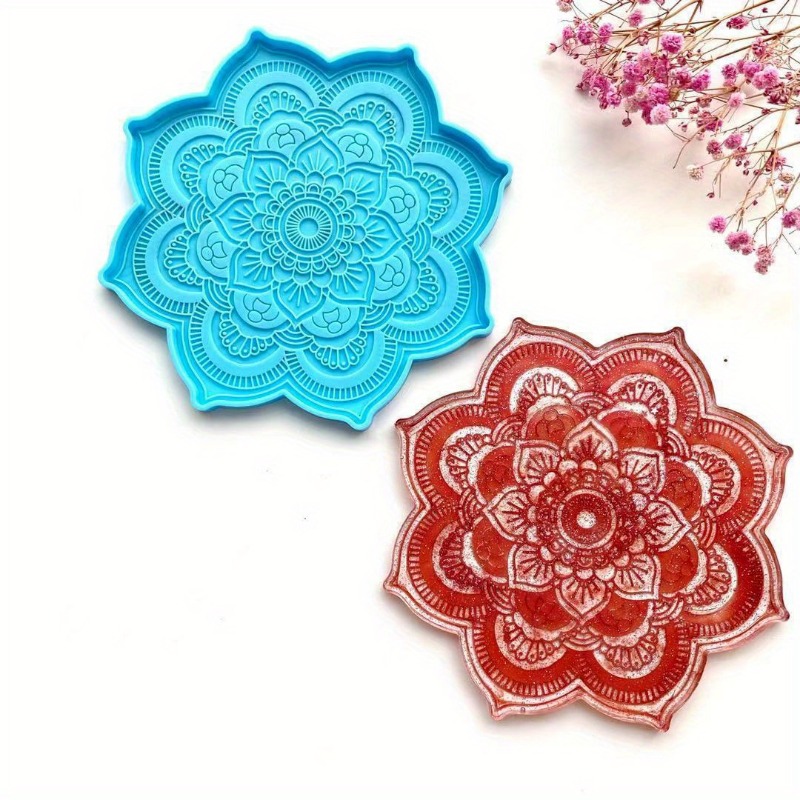 Mandala Coaster Silicone Mold  - Coaster Mold Round 리뷰 및 가격