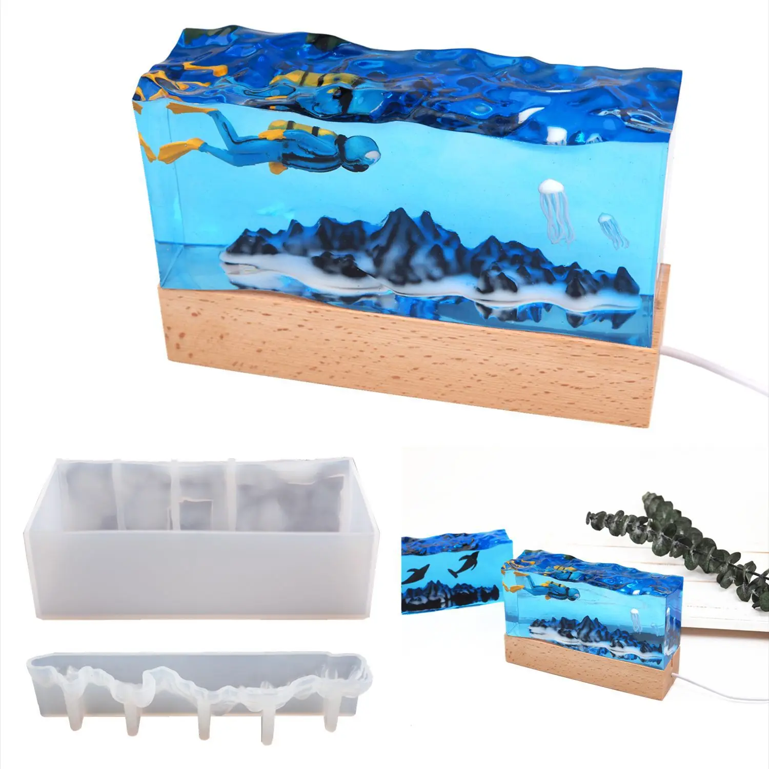 1set New Sea Wave Resin Mold,  - Resin Ocean Wave Mold 리뷰 및 가격