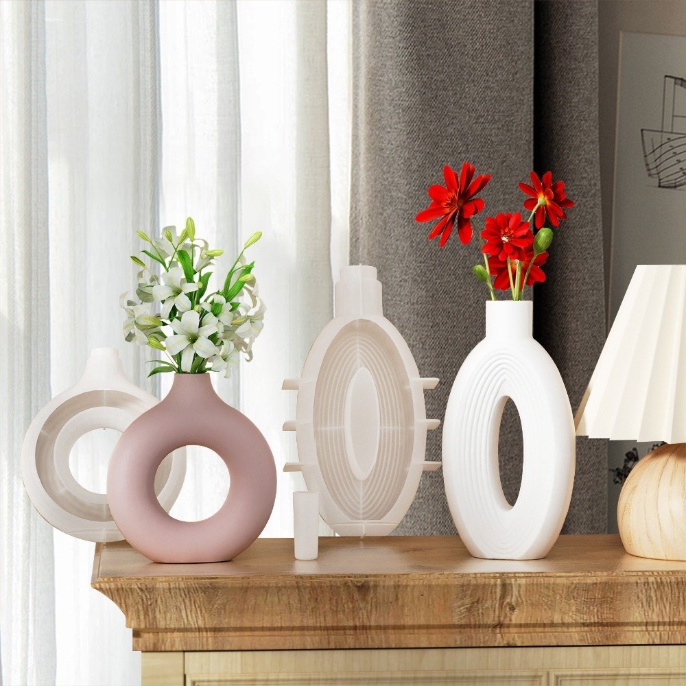 Oval Stripe Silicone Vase Mold - Resin Craft Workshop 리뷰 및 가격