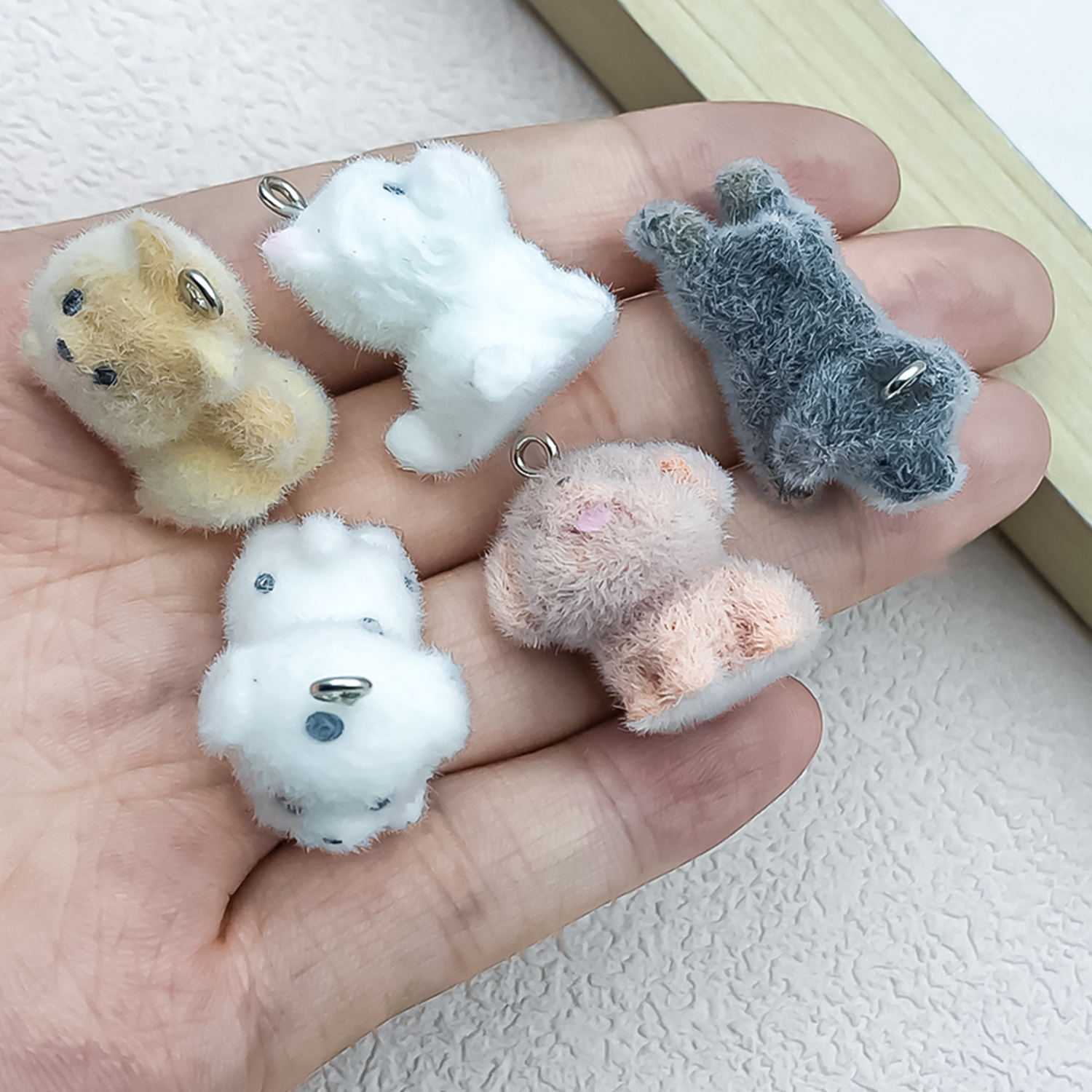 5pcs&1pc Flocked Resin Animal  - Resin Craft Material 리뷰 및 가격