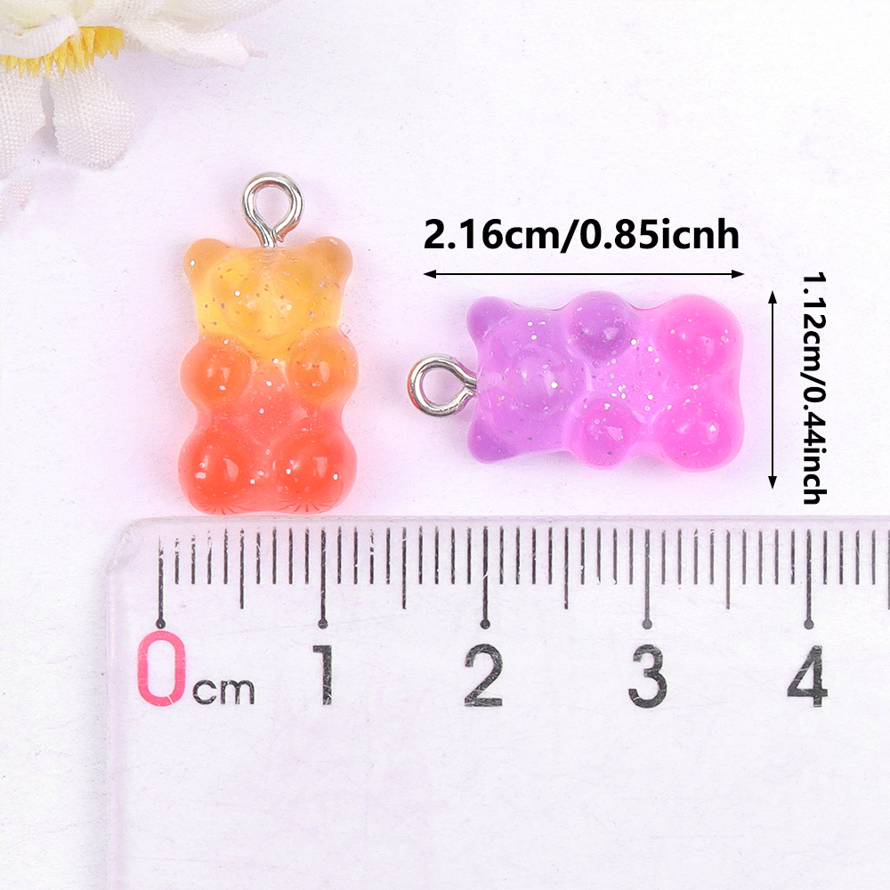 60pcs Dual Color Resin Bear Sh - Resin Craft Material 리뷰 및 가격