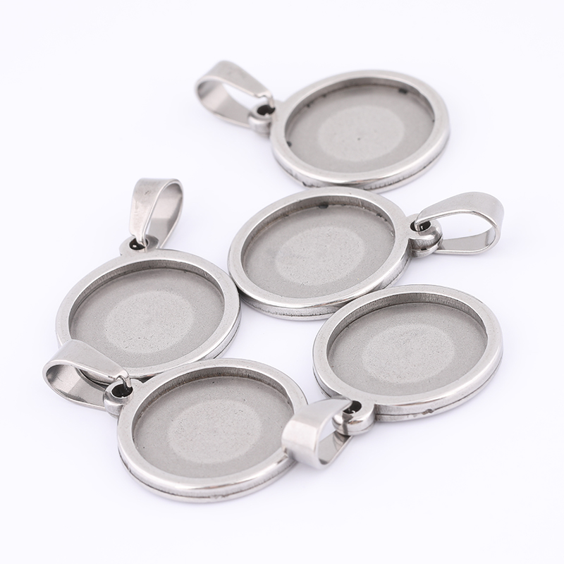 10pcs 15mm Round Cabochon Base - Bezels Set Pendant 리뷰 및 가격