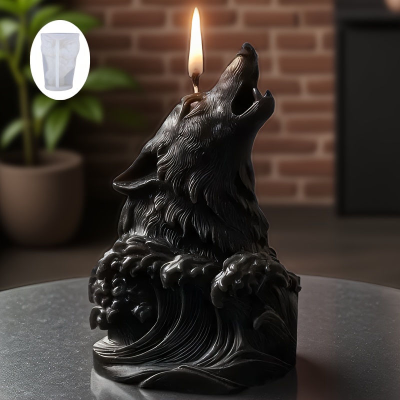 Dramatic Wolf and Ocean Wave C - Resin Ocean Wave Mold 리뷰 및 가격