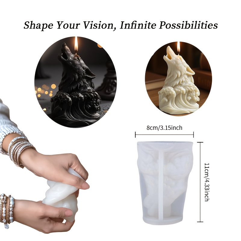 Dramatic Wolf and Ocean Wave C - Resin Ocean Wave Mold 리뷰 및 가격