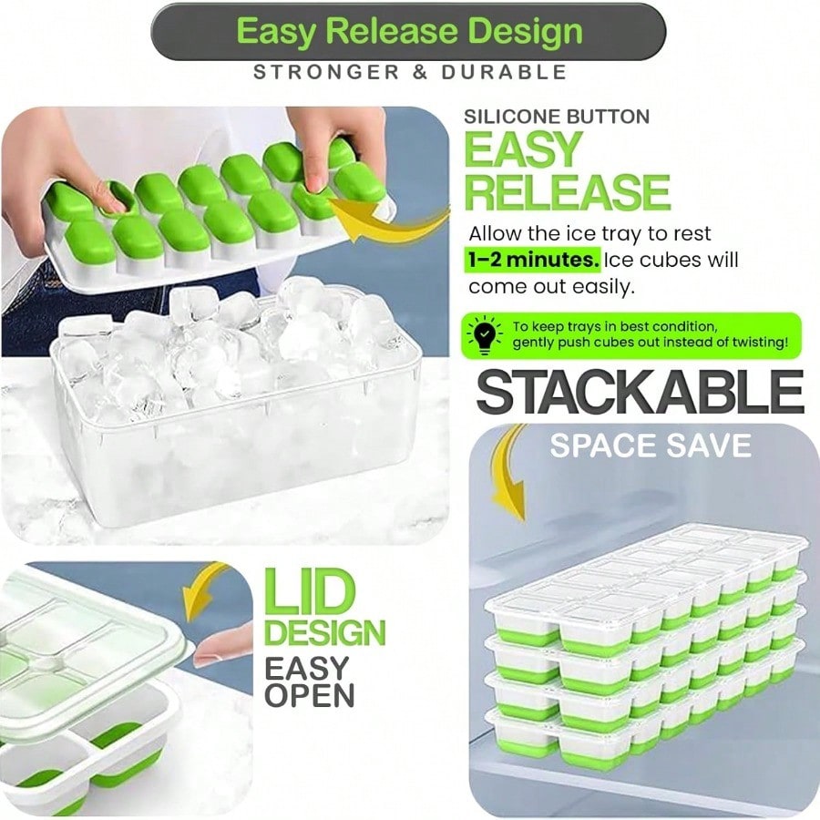 56pcs Tray With Lid And Bin –  - Silicone Mold Tray 리뷰 및 가격