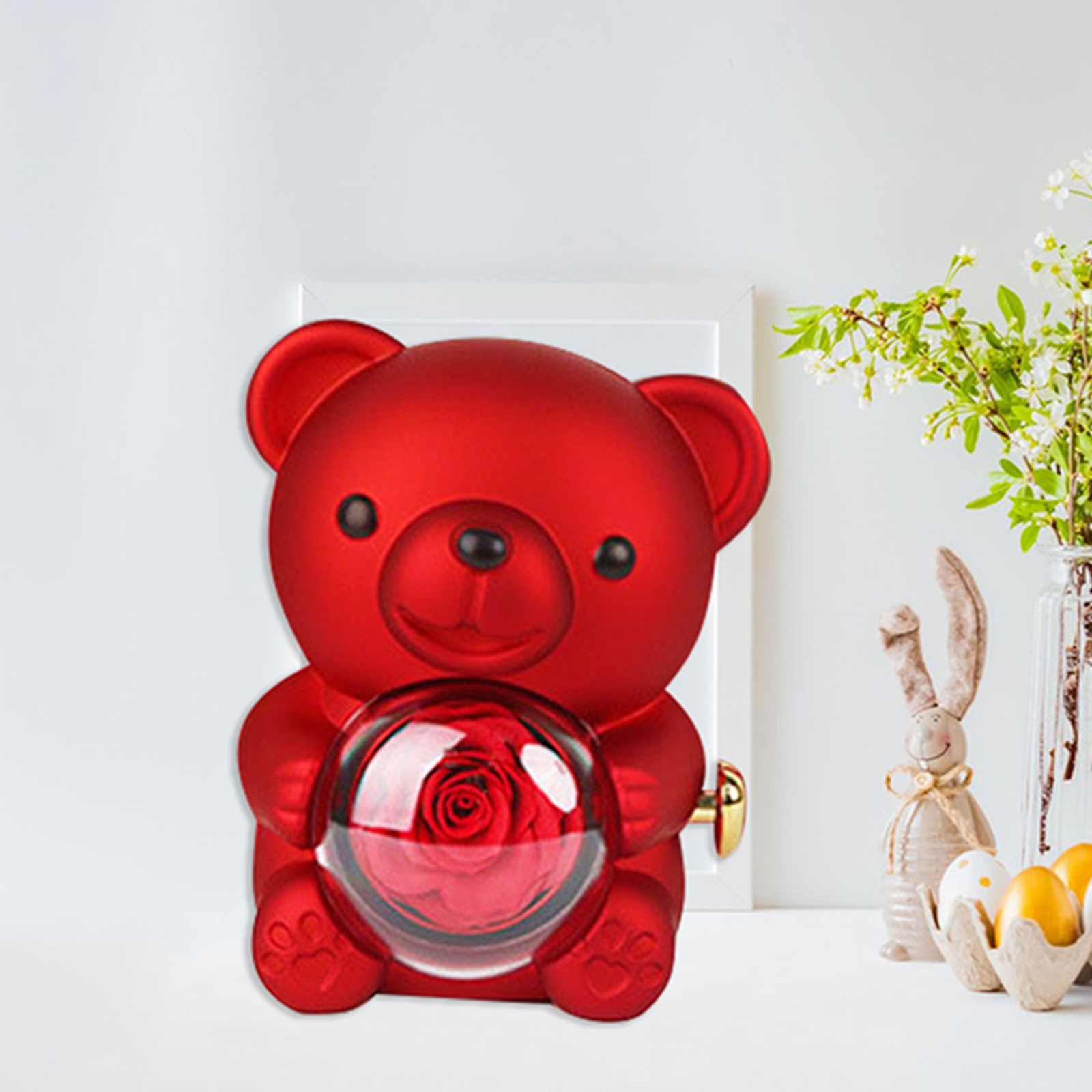 Preserved Rose Hug Bear with P - Flower Preservation Resin 리뷰 및 가격