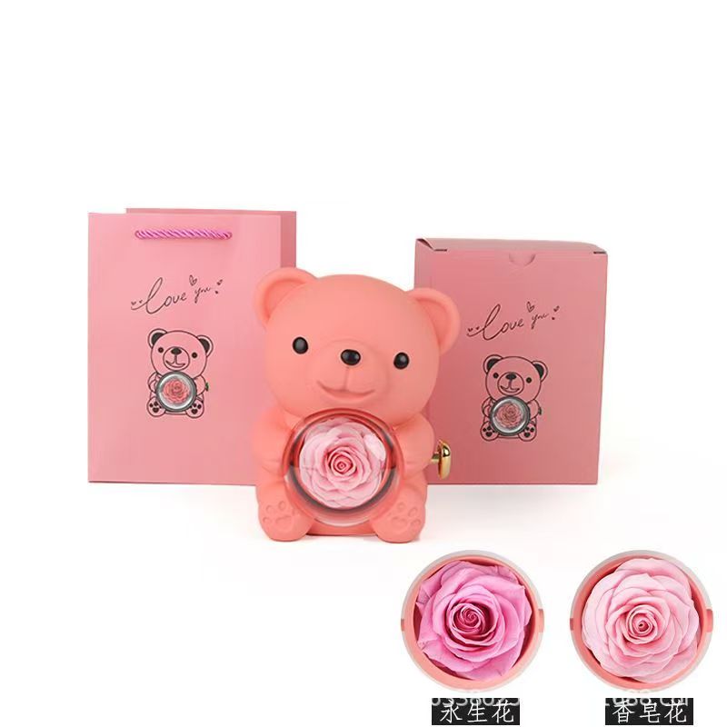 Preserved Rose Hug Bear with P - Flower Preservation Resin 리뷰 및 가격