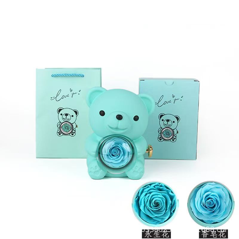 Preserved Rose Hug Bear with P - Flower Preservation Resin 리뷰 및 가격