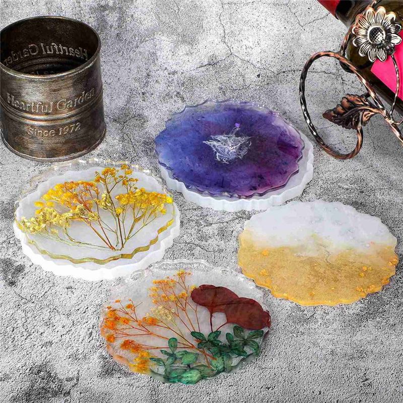 ABVT-12 Pieces Resin Coaster M - Geode Mold Silicone 리뷰 및 가격
