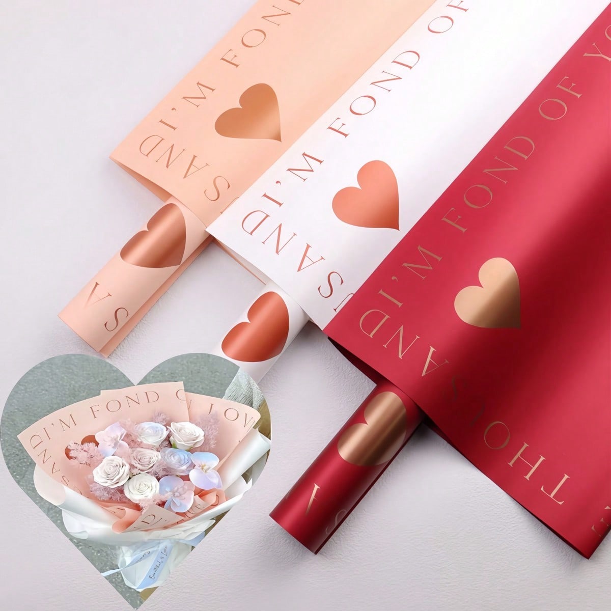 20 Sheets/Pack Gold Foil Heart - Gold Foil Flakes 리뷰 및 가격