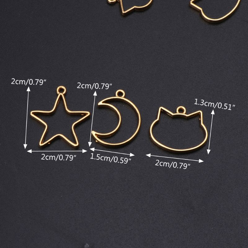 90 Pieces Mini Geometric Frame - Bezels Set Pendant 리뷰 및 가격